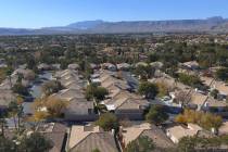 An aerial view of housing development along South Odette Land and West Condotti Court in Summer ...