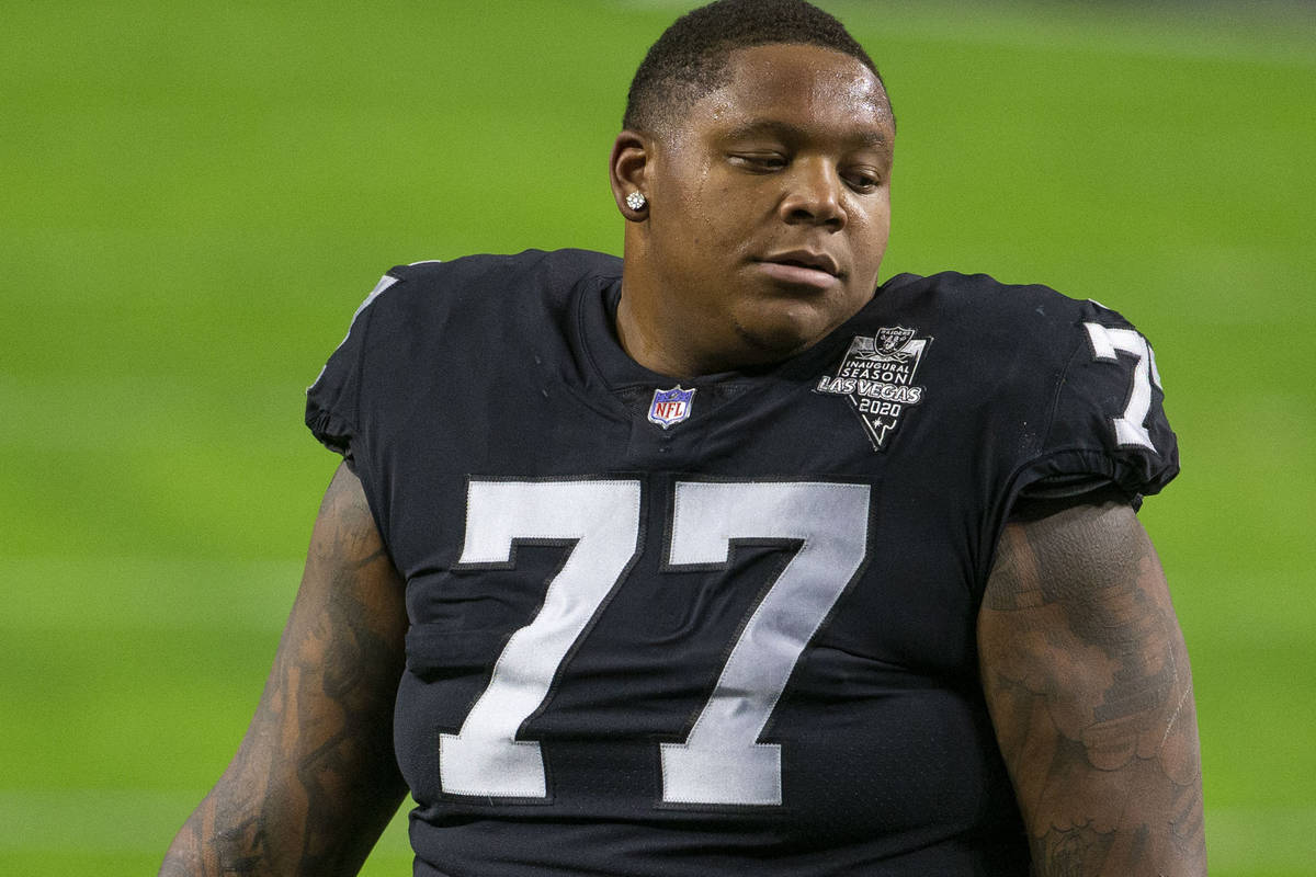 Raiders right tackle Trent Brown to miss Sunday’s game
