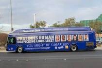 An RTC bus features the agency's human trafficking awareness ad that was launched this month. ( ...