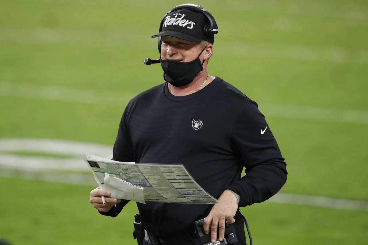 Las Vegas Raiders’ Jon Gruden says team didn’t earn vacation | Las Vegas Review-Journal