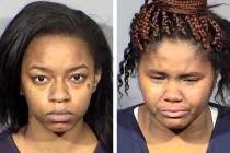 Jakia Edwards, left, and Stephany Gilbert (Las Vegas Metropolitan Police Department)