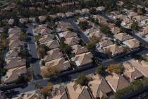 An aerial view of housing development along South Odette Land and West Condotti Court in Summer ...