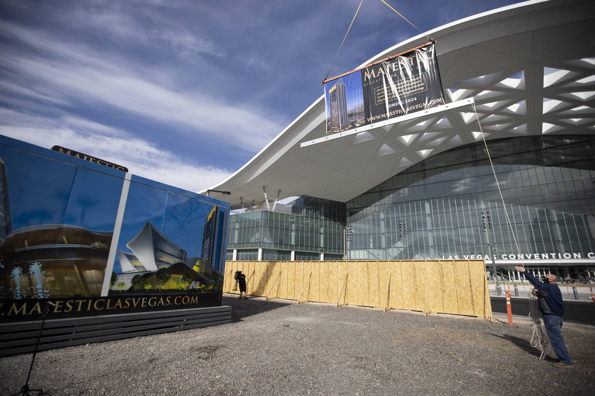 The Majestic Las Vegas resort project site, 305 Convention Center Drive, in Las Vegas, on Wedne ...