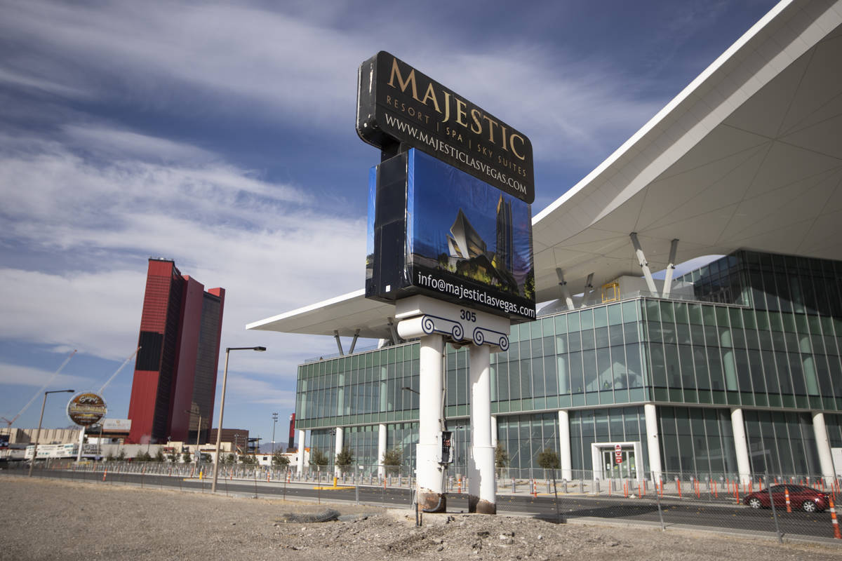 The Majestic Las Vegas resort project site, 305 Convention Center Drive, in Las Vegas, on Wedne ...
