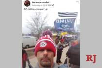 Jason Allen Alexander is shown in Washington, D.C. on Wednesday, Jan. 6, 2021. (Instagram)