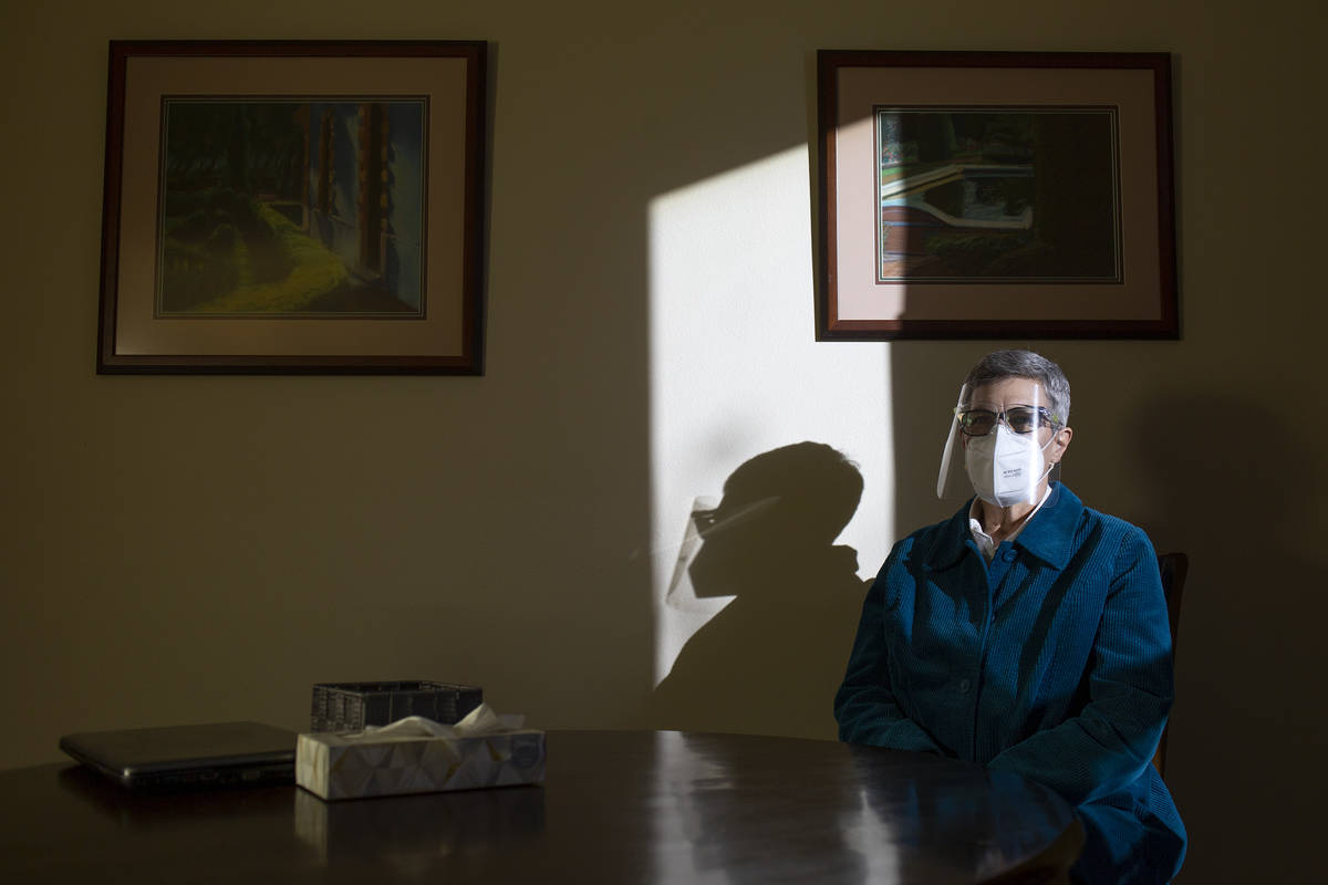 Funeral director Laura Sussman is photographed on Tuesday, Jan. 5, 2021, inside a planning room ...
