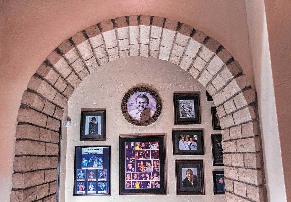 Photos of family, friends and famous guests are displayed throughout Bootlegger Bistro on Wedne ...