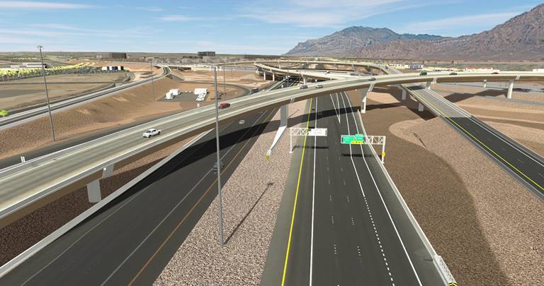 An artist rendering of what the $155 million final phase of the Centennial Bowl interchange wi ...