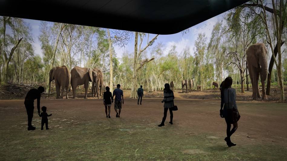 Renderings of the upcoming Illuminarium venue in Atlanta. (Courtesy, Panasonic Corp. of North A ...