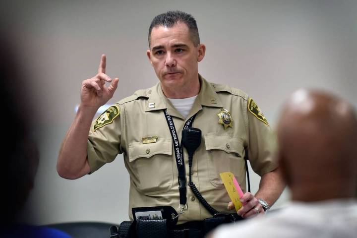 Then-Metro police Capt. Andy Walsh, seen in 2016 in Las Vegas. (Las Vegas Review-Journal)