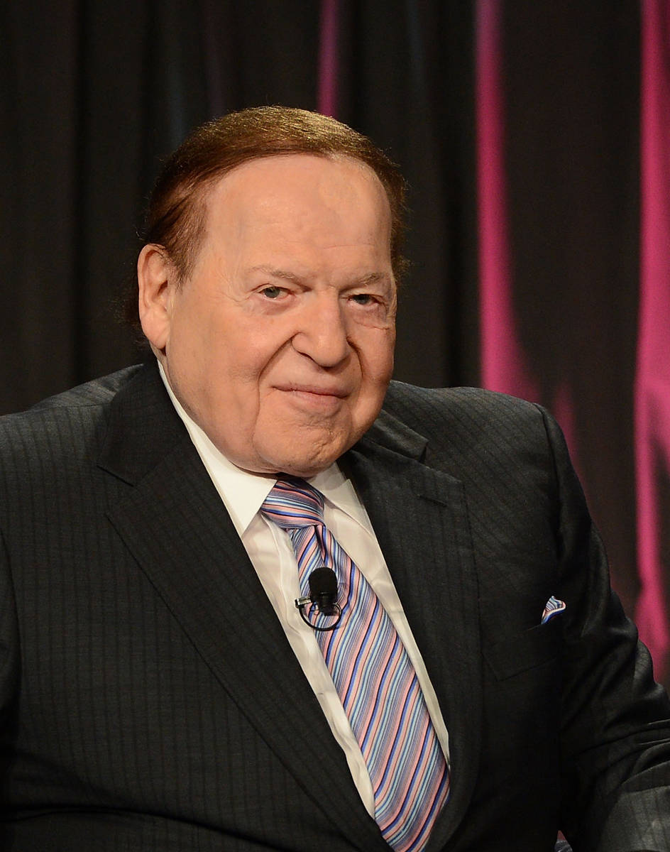 LAS VEGAS, NV - OCTOBER 01: Chairman & CEO Las Vegas Sands Corp., Sheldon Adelson speaks a ...