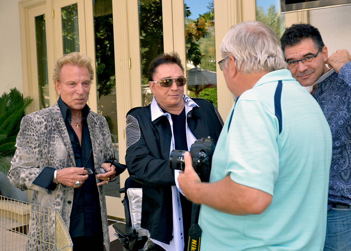 Siegfried & Roy make a special appearance in celebration of Siegfried & Roy's SARMOTI Cubs Day ...