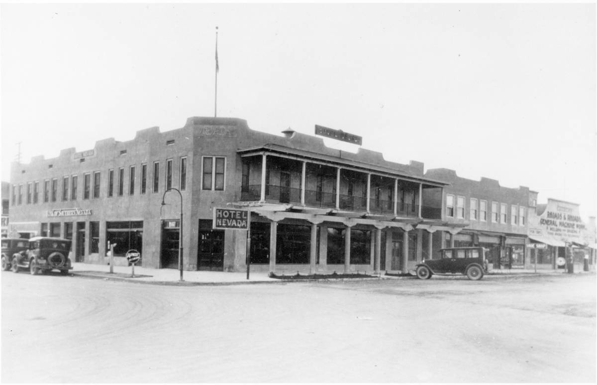 Golden Gate (then Hotel Nevada) in the early 1920s. (Golden Gate Hotel & Casino)