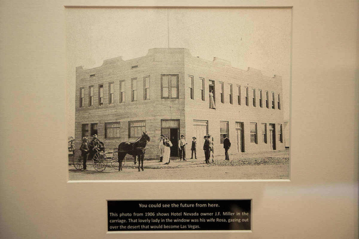 A picture of the former Hotel Nevada inside one of the original rooms of the property now known ...