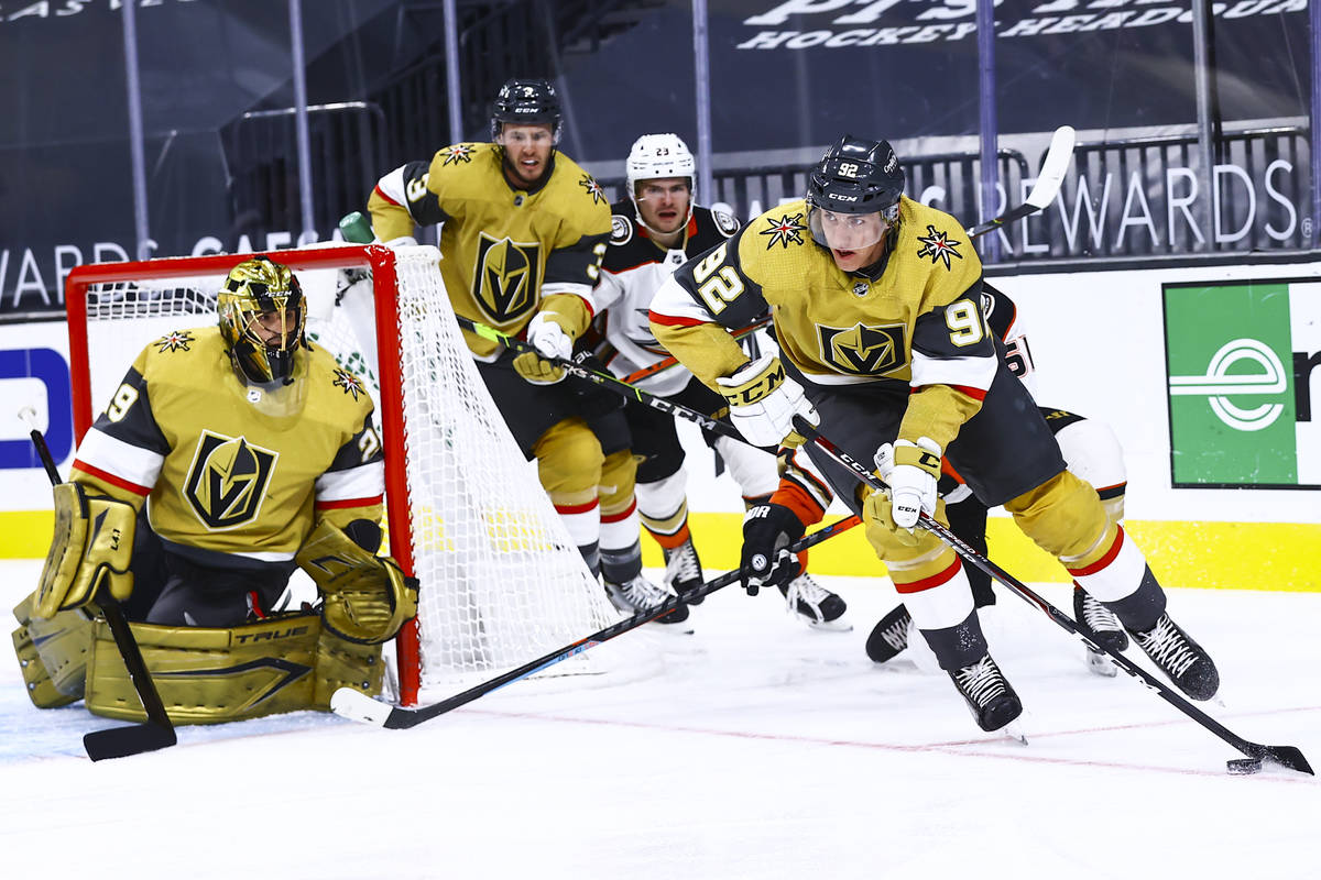 Golden Knights debut gold third jerseys against Anaheim