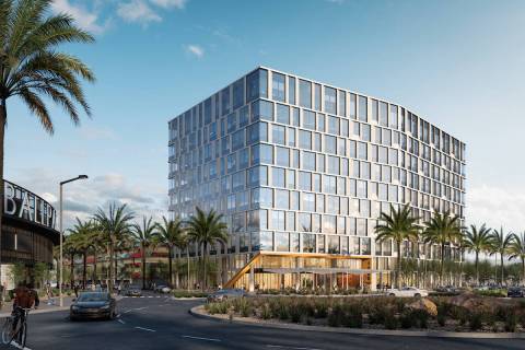 This artist's rendering shows what the new Class-A office building, 1700 Pavilion, in Downtown ...