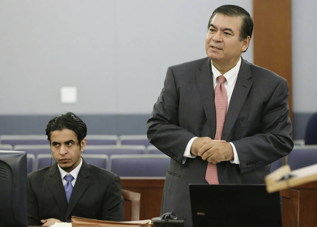 Defense attorney Don Chairez addresses the judge during the jury selection process for the sexu ...