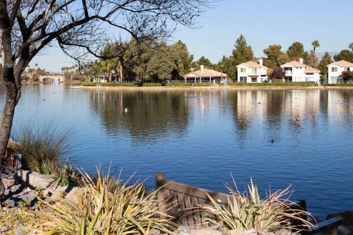 Lake Jacqueline is seen where a woman's body was found floating at Regatta and Mariner drives, ...