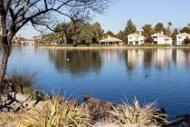 Lake Jacqueline is seen where a woman's body was found floating at Regatta and Mariner drives, ...