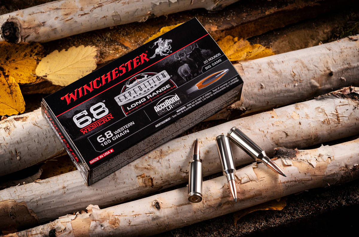 The new 6.8 Western cartridge is built on a shortened .270 Winchester Short Magnum case so it c ...