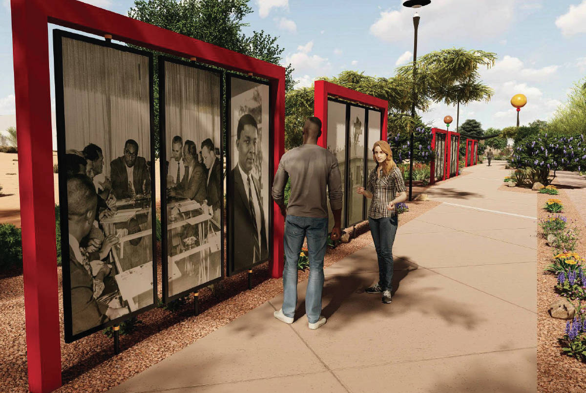 Artists rendering of the future Historic Westside Legacy Park in Las Vegas. (City of Las Vegas)