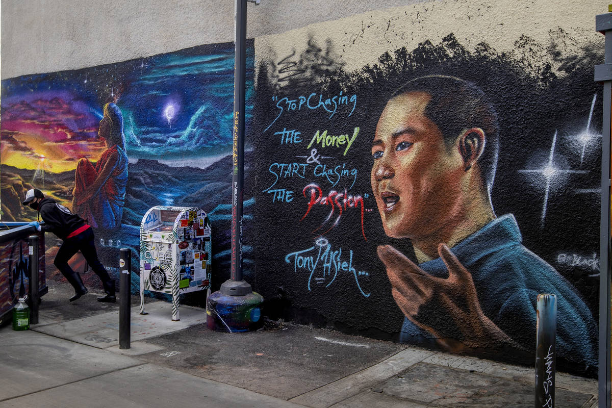 Tony Hsieh mural to be painted during clothing drive Las