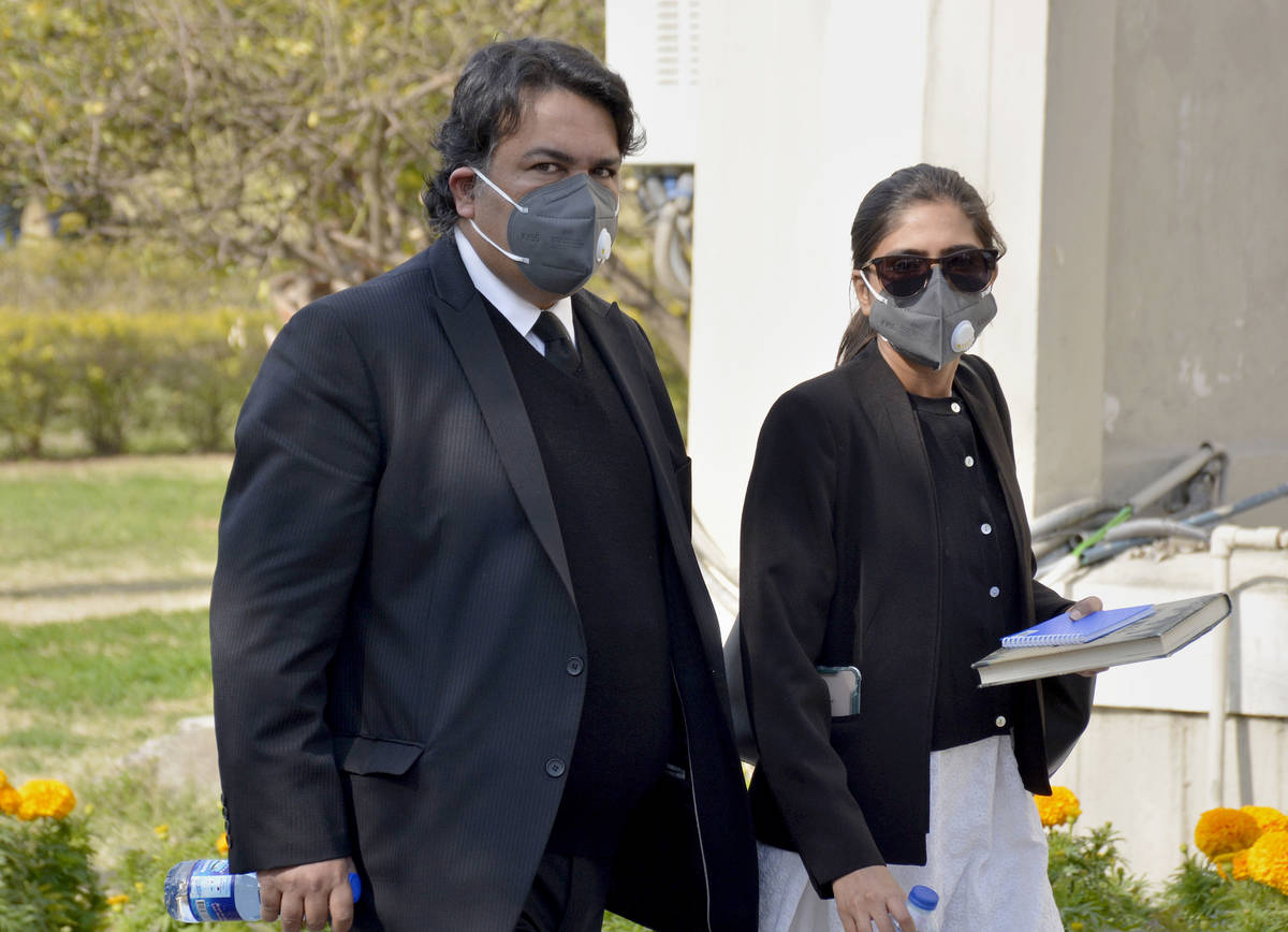 Faisal Siddiqi, left, a lawyer for the family of Daniel Pearl, an American reporter who was kid ...