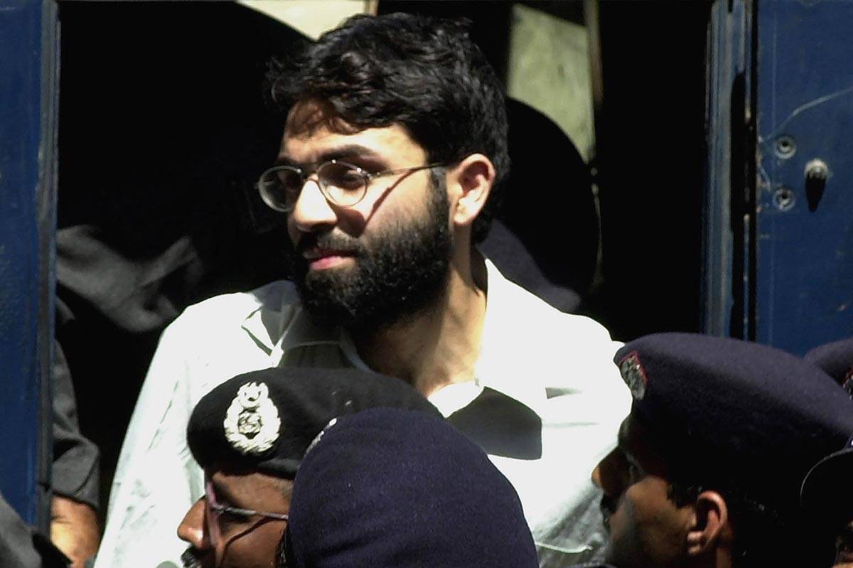 FILE - In this March 29, 2002 file photo, Ahmed Omar Saeed Sheikh, the alleged mastermind behin ...