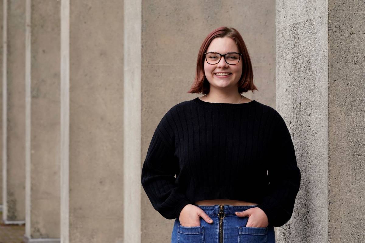 Sophie Corroon, a sophomore at the University of Washington, poses for a photo on the school's ...