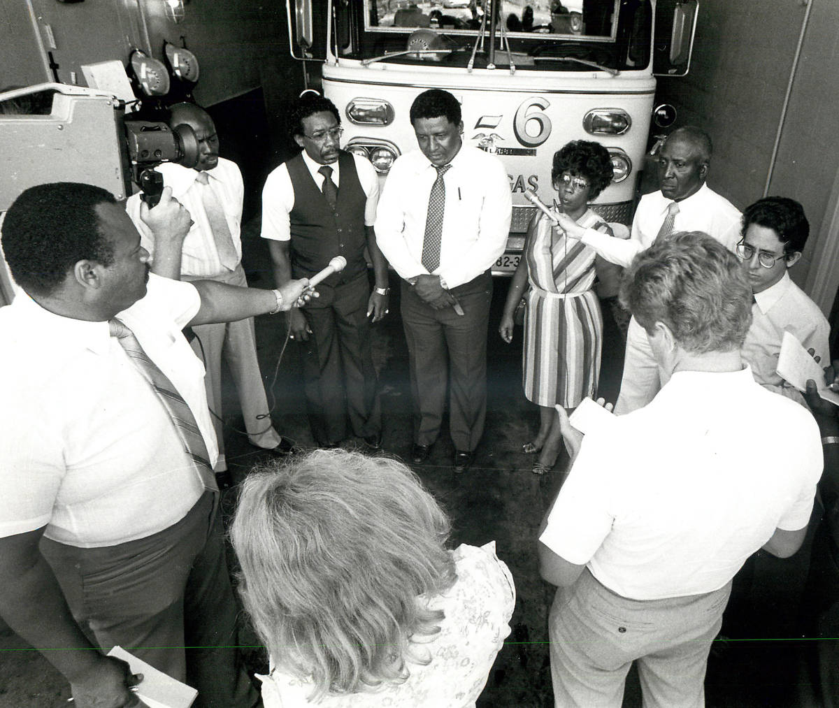 Nevada state Sen. Joe Neal, center, is pictured in 1983. (Review-Journal file)
