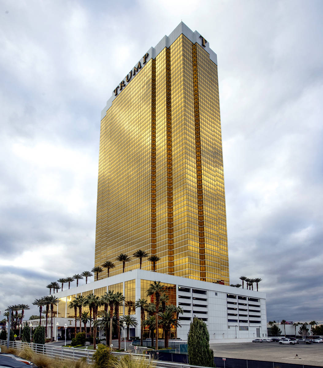 The Trump Tower are some of the condos about the Las Vegas Strip on Tuesday, Jan. 26, 2021, in ...