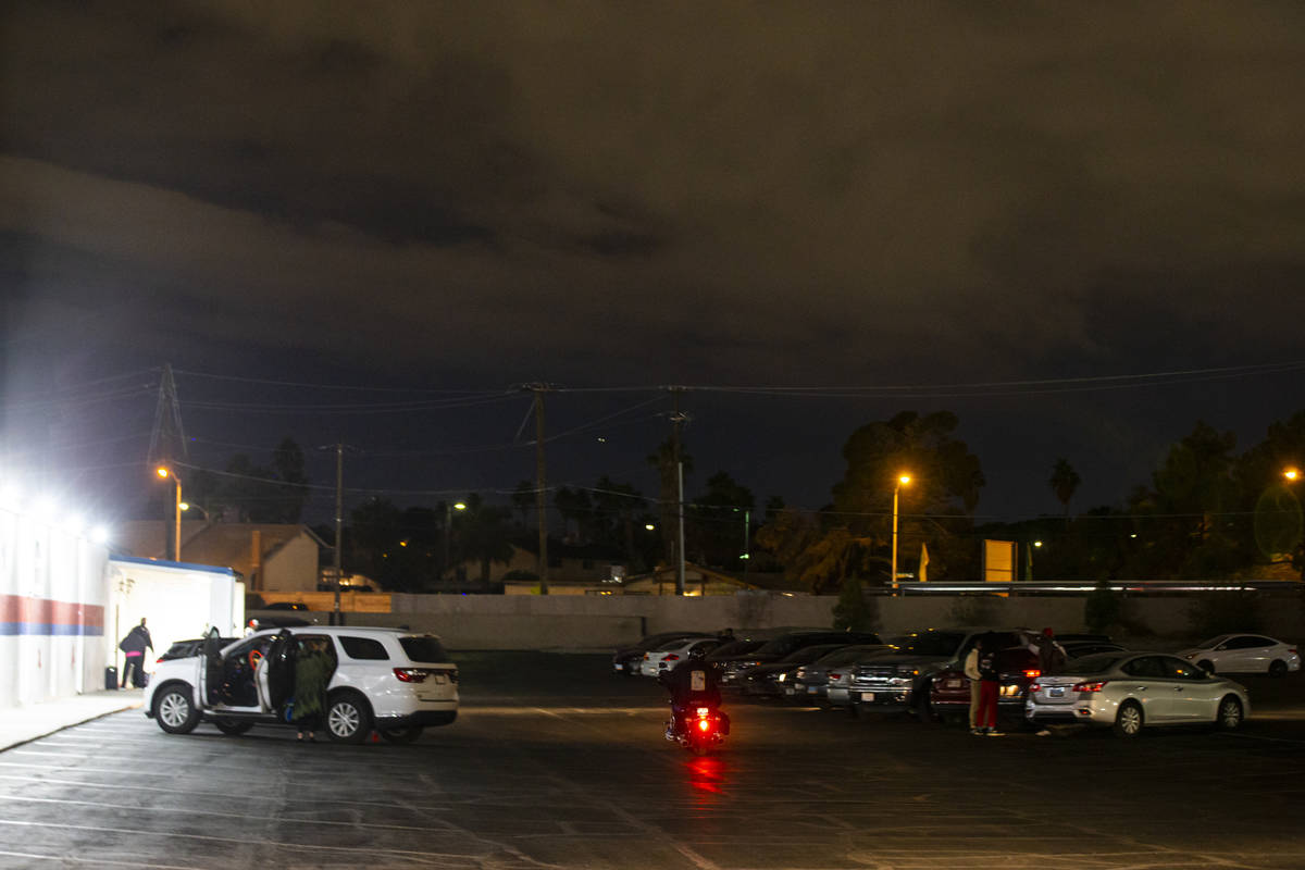 The parking lot at the Crystal Palace roller rink, which was purchased by boxing legend Floyd M ...