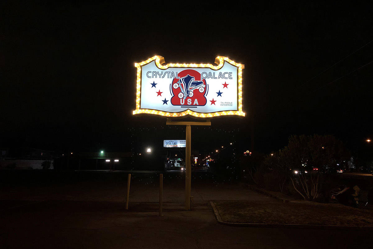 Floyd Mayweather's Crystal Palace roller rink on Boulder Highway in Las Vegas was open for skat ...