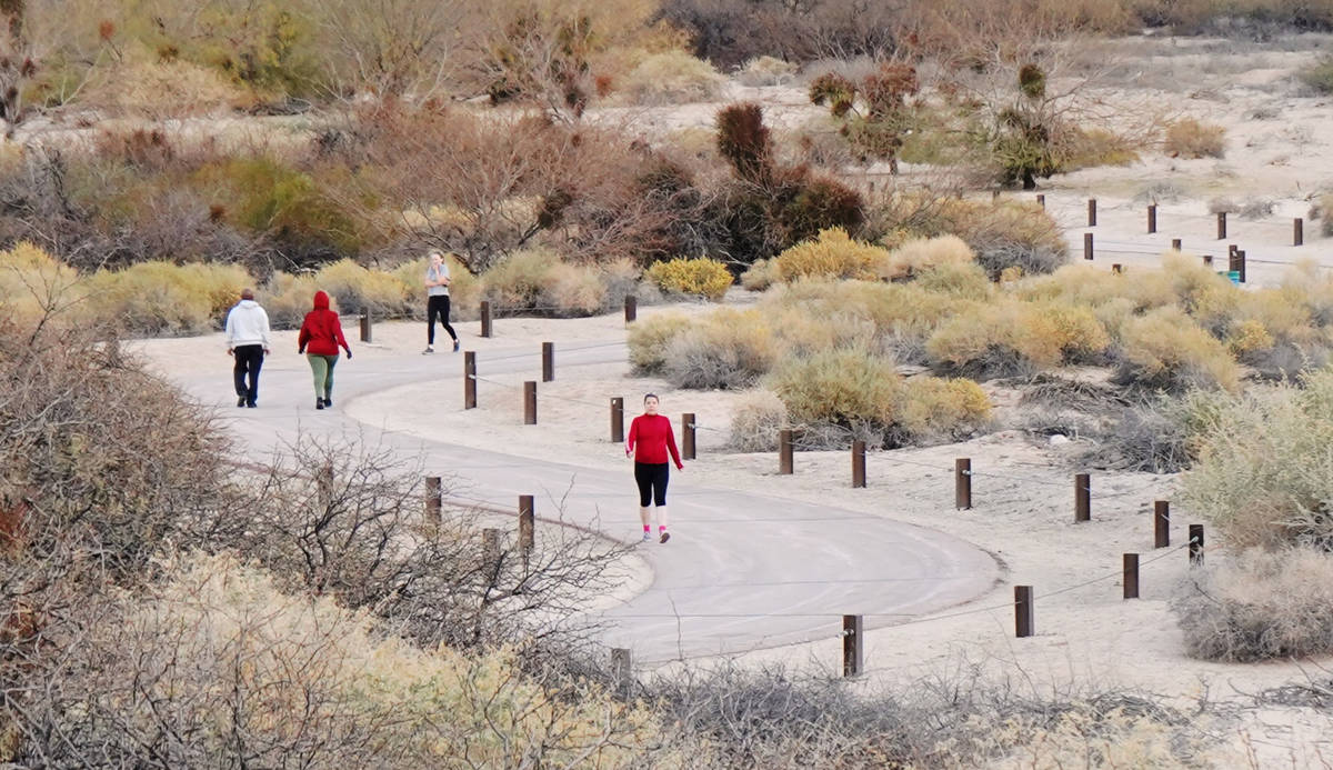 Twelve-foot-wide multi-use trails meander through the dunes area of Sunset Park and have been a ...