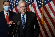 In this Tuesday, Dec. 15, 2020, file photo, Senate Majority Leader Mitch McConnell, of Kentucky ...