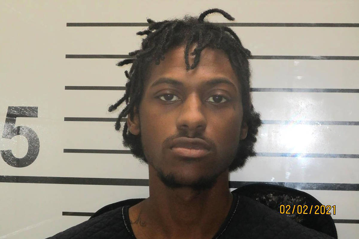 This Tuesday, Feb. 2, 2021 booking photo provided by the Muskogee County, Okla., Sheriff's Offi ...