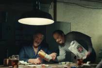 Brad Garrett is shown in a screen catch as Tony Bolognavich in the Jimmy John's sandwich compan ...