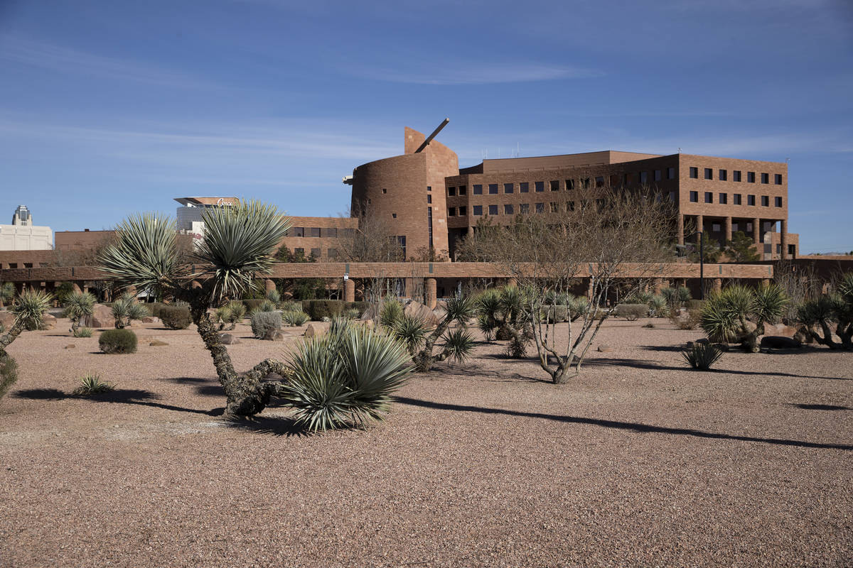 The Clark County Government Center in Las Vegas, on Friday, Jan. 15, 2021. (Erik Verduzco/Las V ...