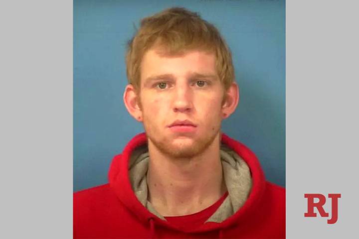 This screenshot shows Trevor Brown of Pahrump. (Nye County Sheriff's Office)