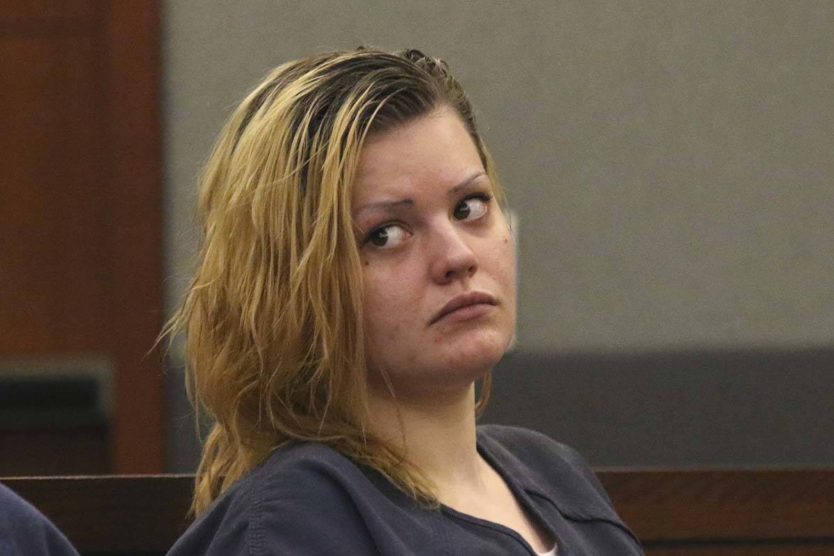 In this July 16, 2019 photo, Krystal Whipple appears in court at the Regional Justice Center. W ...