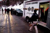 Salt Lake County Sheriff Search and Rescue crews respond to the top of Millcreek Canyon where f ...