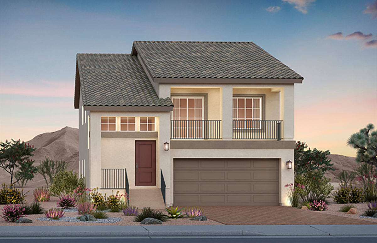 The two-story Barnett plan features a first-level owner’s suite and game room as standard, as ...