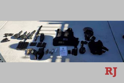 These are the items recovered from the vehicle of Etori Hughes, 45, of Las Vegas, who was charg ...
