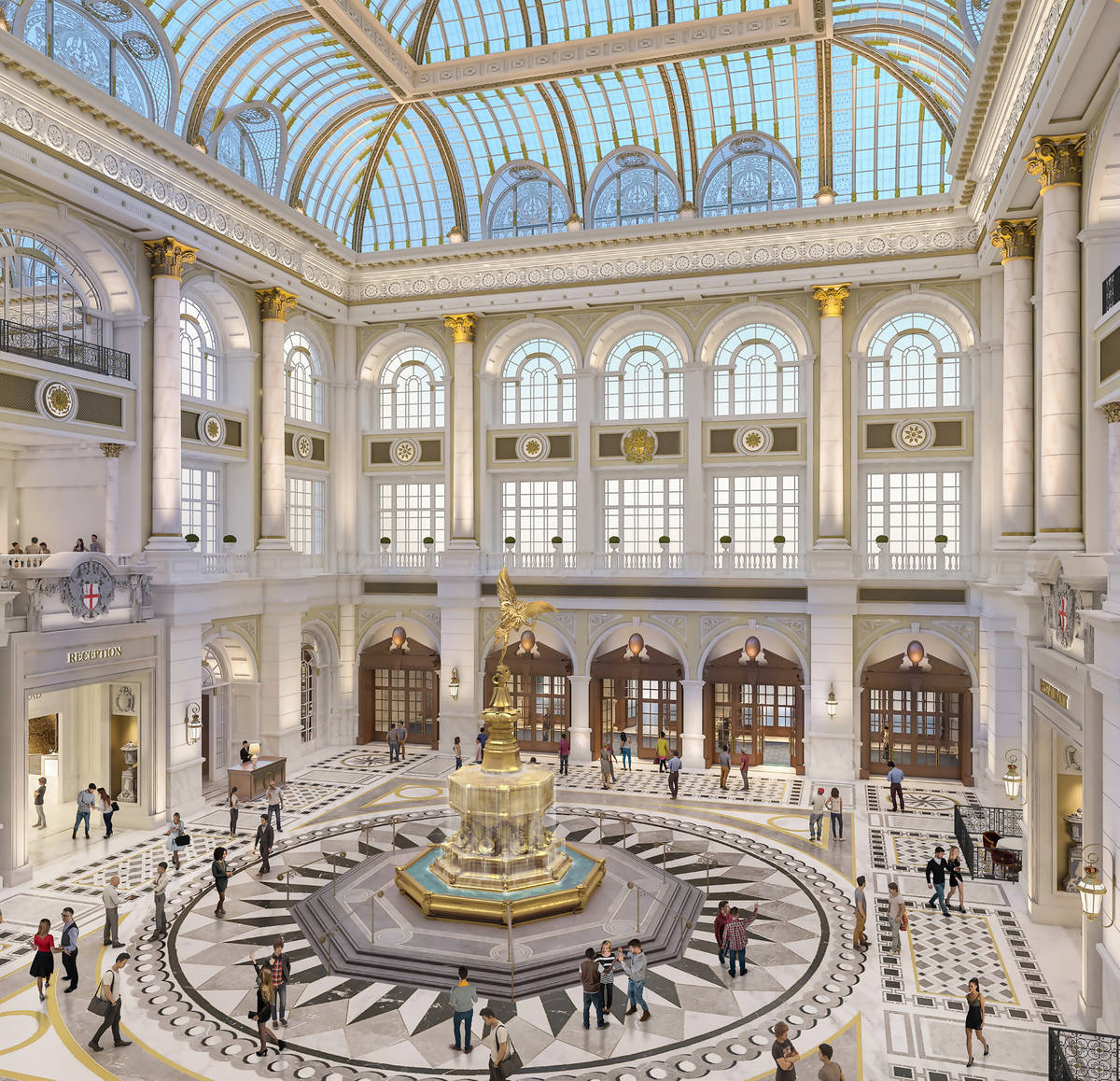A rendering of the Crystal Palace, one of the new features of Las Vegas Sands Corp's Londoner r ...