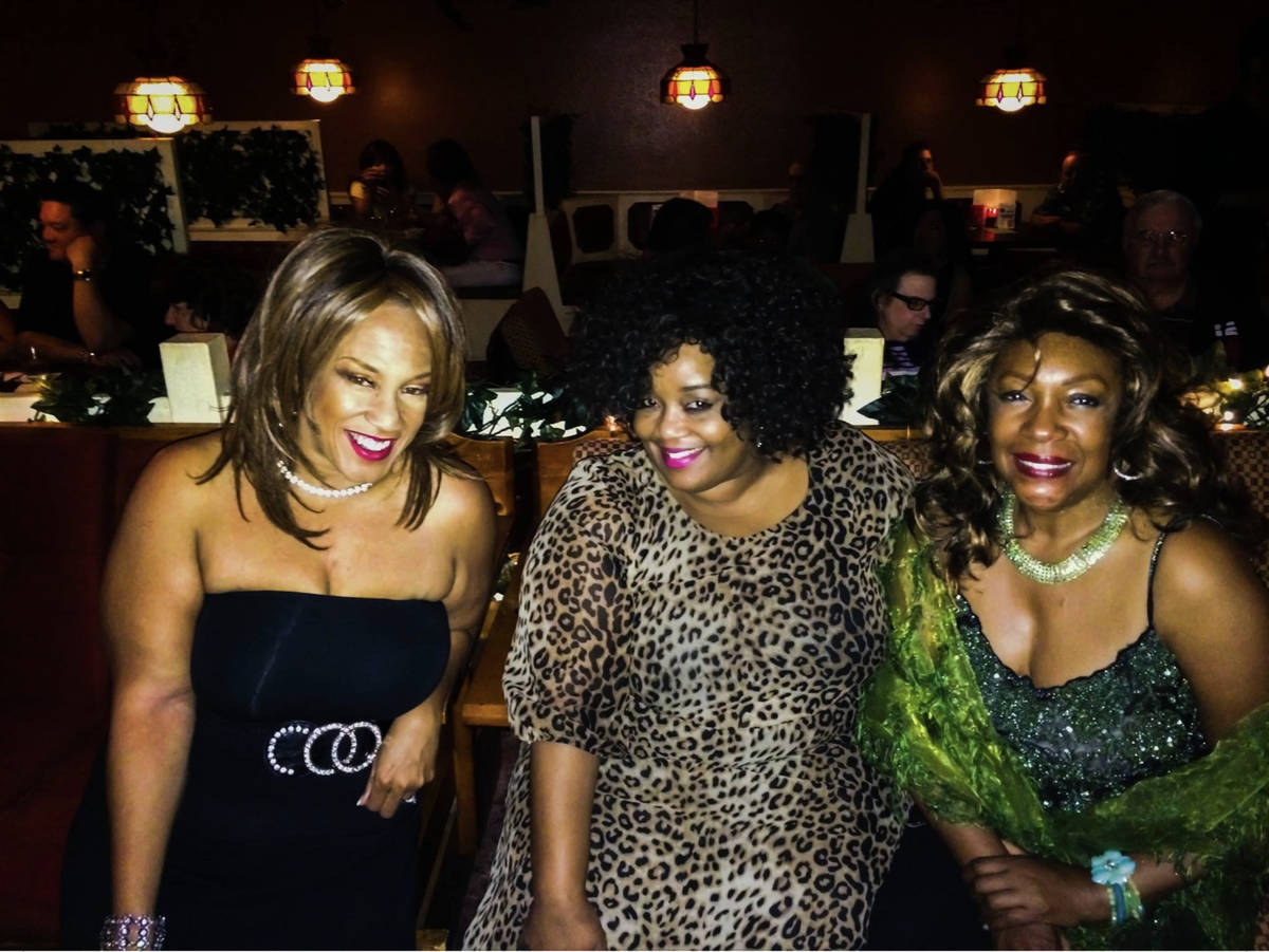 Michelle Johnson, Skye Dee Miles and Mary Wilson (from left) are shown at Dispensary lounge in ...
