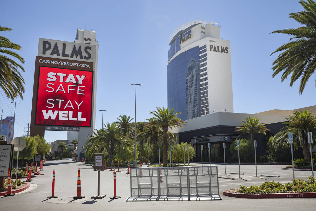 A view of the Palms is seen in Las Vegas on Wednesday, Aug. 12, 2020. (Las Vegas Review-Journal)