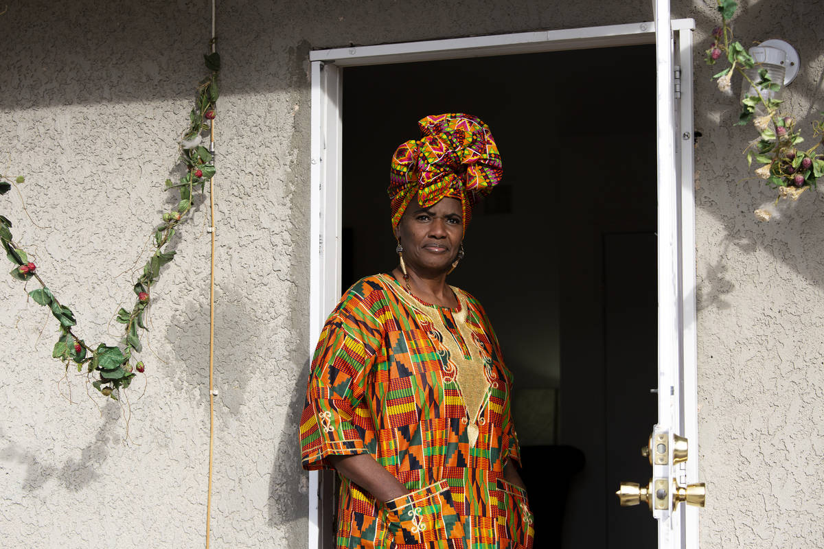 Yvonne Wesley, daughter of Black activist Mary Wesley, poses for a portrait at her home on Tues ...