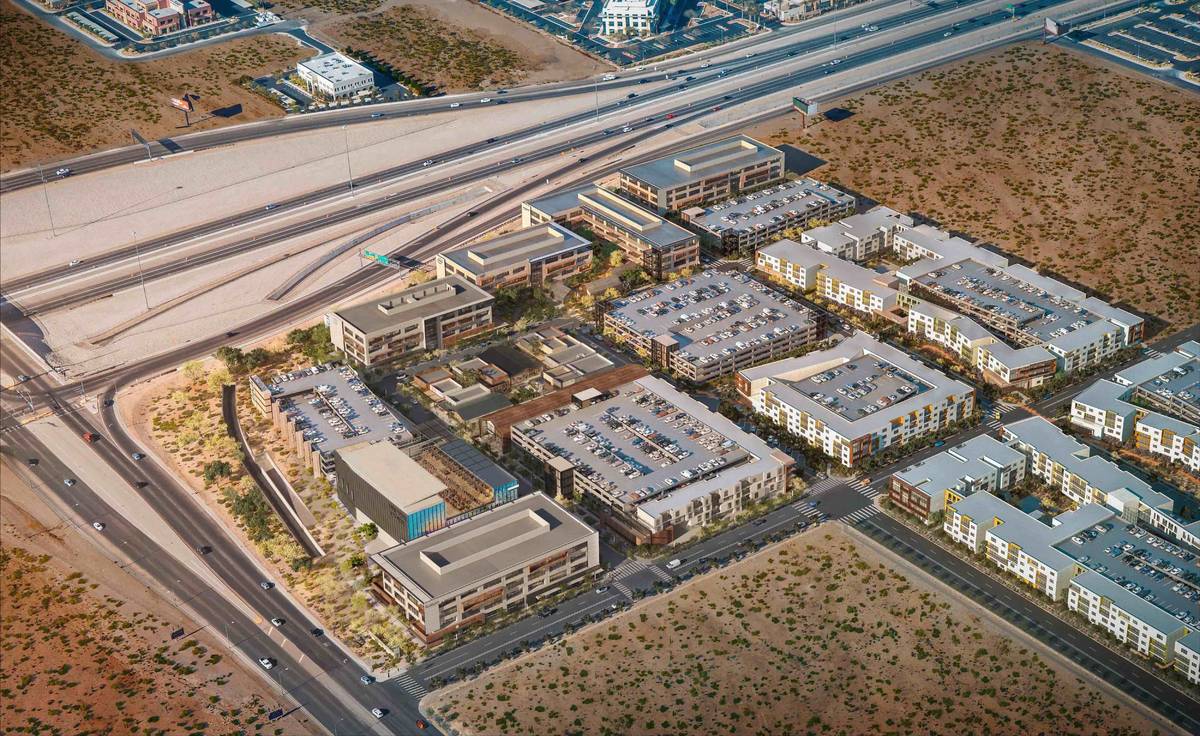 UnCommons, a 40-acre project in the southwest Las Vegas Valley, a rendering of which is seen he ...