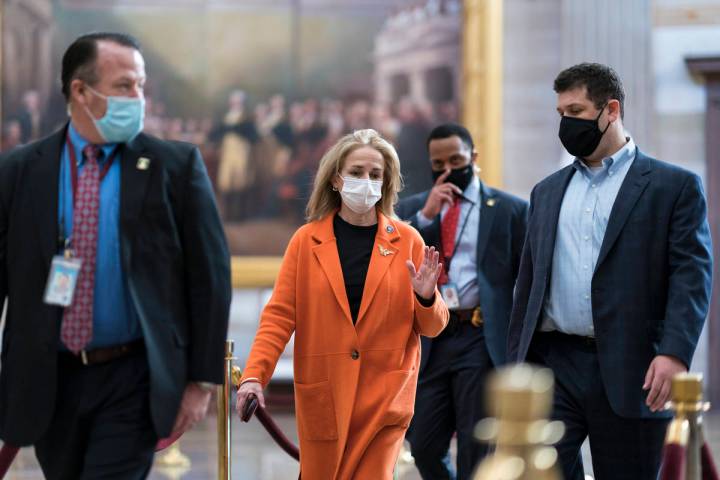 On the eve of the second impeachment trial of former President Donald Trump, Rep. Madeleine Dea ...