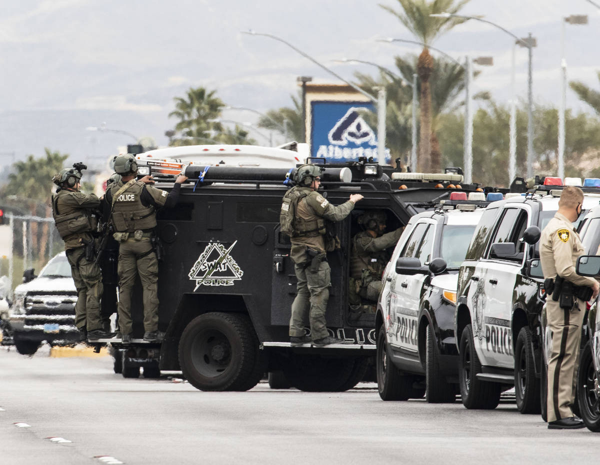 A Swat Team Arrives At The Scene Where The Metropolitan Police Department Is Investigating A Ba